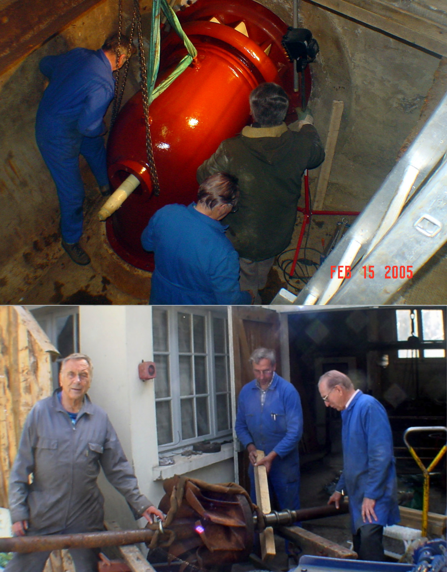 Georges Leskens et l'équipe 2001